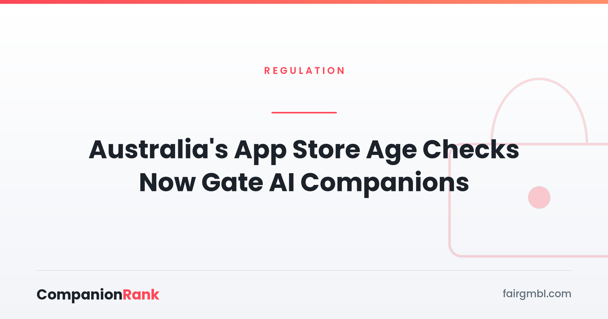 Australia's App Store Age Checks Now Gate AI Companions