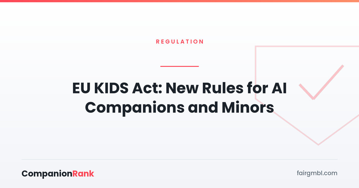 EU KIDS Act: New Rules for AI Companions and Minors