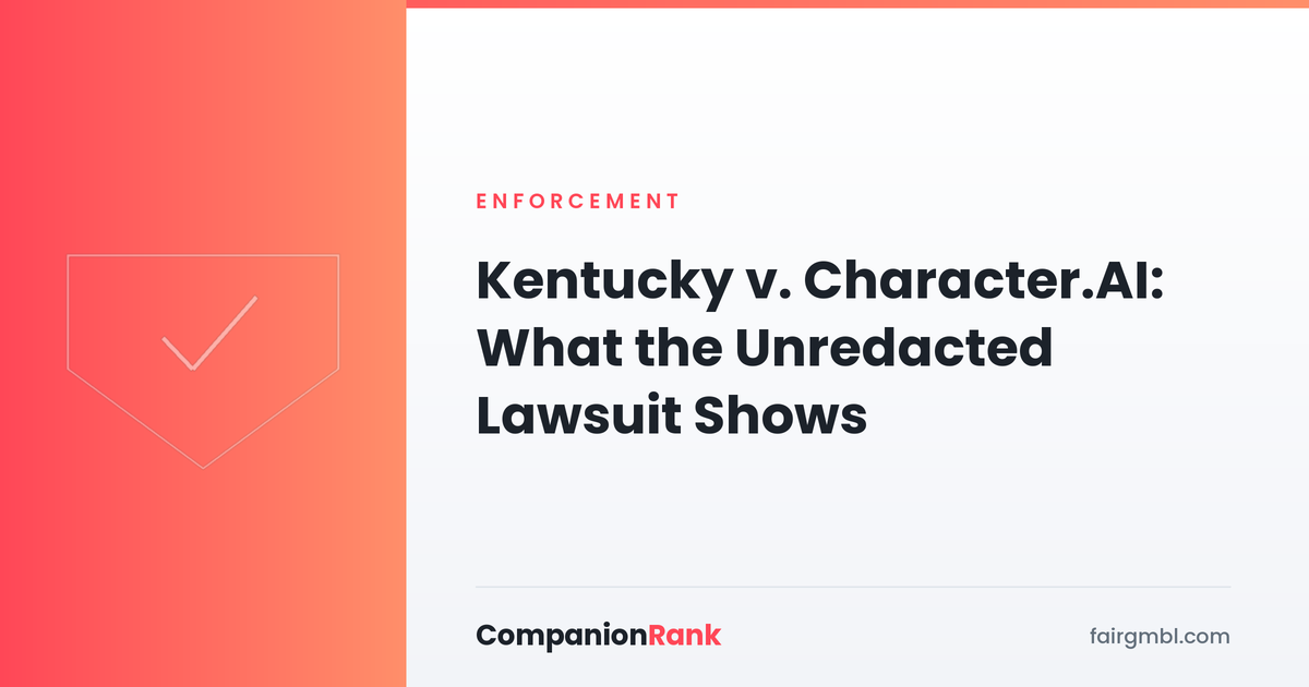 Kentucky v. Character.AI: What the Unredacted Lawsuit Shows