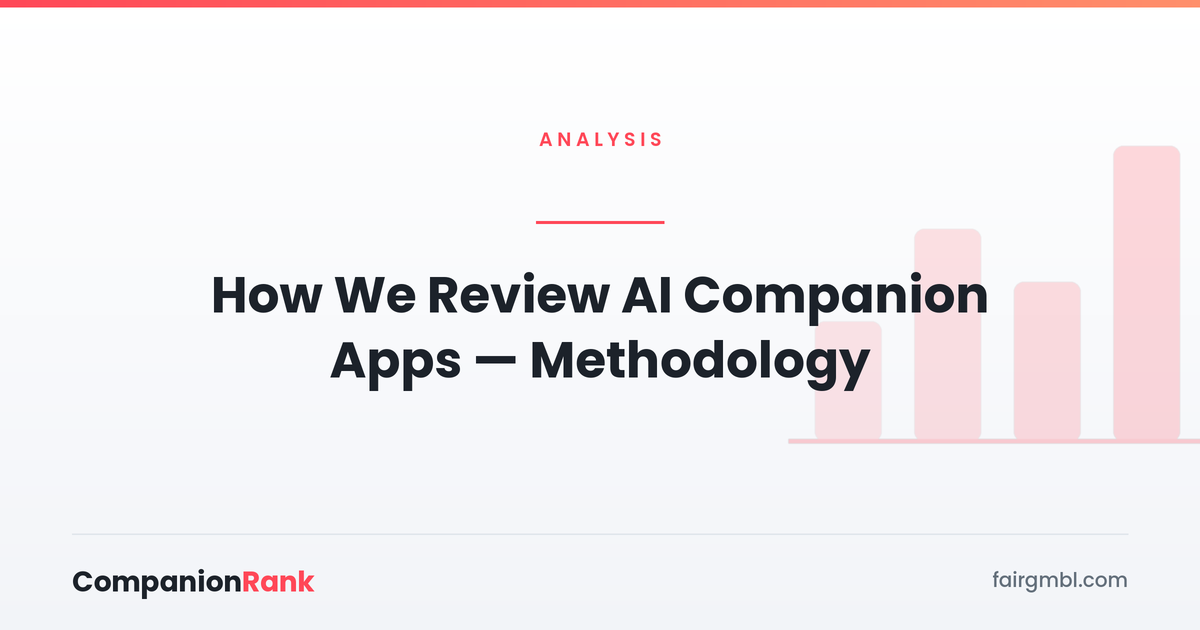 How We Review AI Companion Apps — Methodology